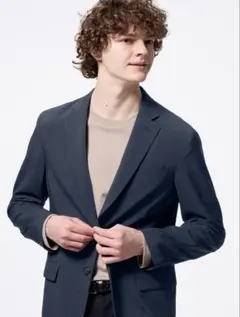 1回着 ジーユー GU ウォッシャブルテーラードジャケット セットアップ XL