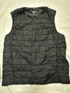 ユニクロ WARM PADDED ダウンベスト メンズ Sサイズ ブラック