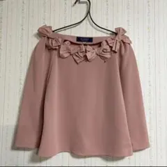 【エムズグレイシー/M'S GRACY】新品　カットソー　ブラウス　リボン　38のサムネイル