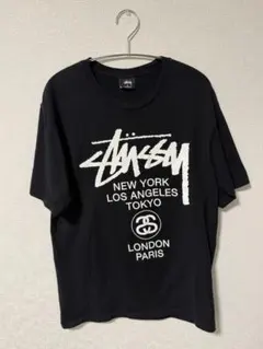 ❗️期間限定SALE❗️ステューシー WORLD TOUR TEE ブラックM - メルカリ
