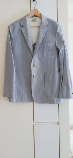 MAISON KITSUNEメゾンキツネ ジャケット ストライプ 金ボタンのサムネイル
