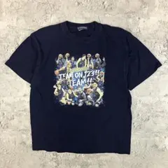 横浜ビー・コルセアーズ 河村勇輝 Tシャツ 古着 ビッグプリント ネイビー XL