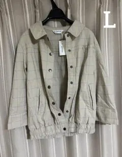 k_garson チェックブルゾン 軽めのアウター