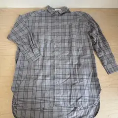 サマンサモスモスブルー チェックシャツ