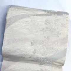 正絹 夏 袋帯 白 海老図案 ゴージャス 逸品 美品 - メルカリ