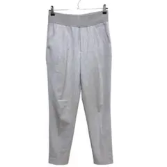 1963【ZARA】スラックス テーパードパンツ グレー オフィスカジュアル S