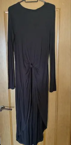 ザラ　ワンピース　チュニック　マキシ　黒　ZARA
