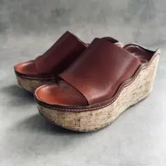 クロエ Chloe CAMILLE コルクウェッジソール サンダル - メルカリ