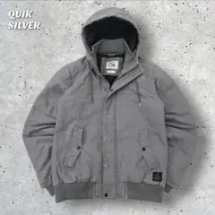 クイックシルバー ダック生地 アクティブジャケット M グレー