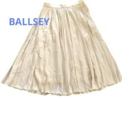 美品 BALLSEY　上品プリーツスカート アイボリー TOMORROWLAND