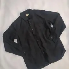 ベロアシャツ メンズシャツ ブラック