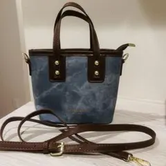 デニムブルー ショルダーバッグ