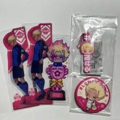 ブルロ ミニキャラだっこシリーズ 缶バッジ ぷにとっぷ　ブックマーク　士道龍聖