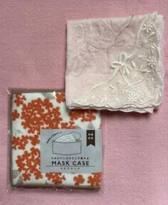 【再値下げ】NINA RICCI ハンカチ & ハンカチとして使えるマスクケースのサムネイル