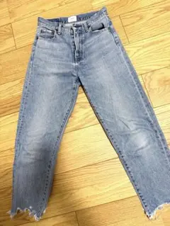 【SALE】Ungrid ライトブルーデニム カットオフ　24インチ