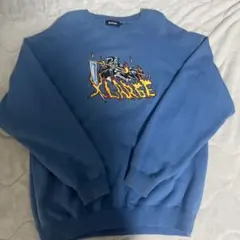 XLARGE 青 グラフィックトレーナー L
