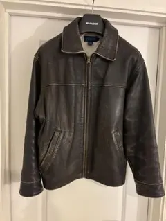J.CREW 肉厚レザージャケット ブラウン Sのサムネイル