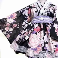 733①浴衣ドレス 地雷系 量産型 姫ギャル ロリータ 大人 - メルカリ