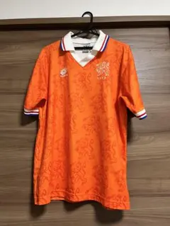 94年W杯 オランダ代表 ユニフォーム Lotto 総柄 KNVB - メルカリ