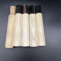 黒檀八角 銀巻 水牛口輪 包丁の柄 ハンドル 河豚引包丁 フグ引 330mm用