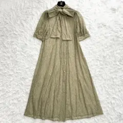 ガール インナー付きバックリボンレースドレス ワンピース オケージョンドレス M