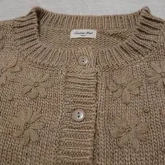 刺繍カーディガン