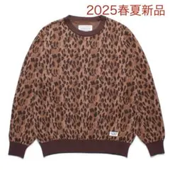 ワコマリア　モヘヤ　ニット　セーター　レオパード　Mサイズ WACKO MARIA/ワコマリア/LEOPARD MOHAIR JACQUARD KNIT SWEATER