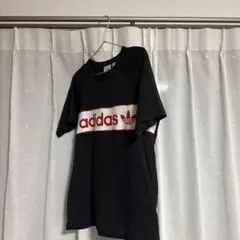 adidas ラグランスリーブ Tシャツ ブラック