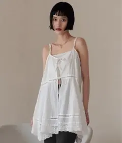 LOWRYSFARM 2WAYコットンレースミニワンピース