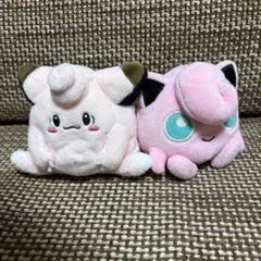 【美品】ポケモンfit ピッピ プリン ぬいぐるみ 2点セットのサムネイル