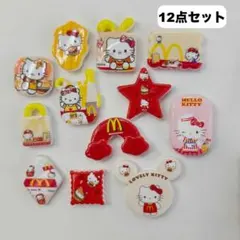 107 キティちゃんアクリルデコパーツ12点セット