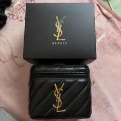 YSL BEAUTE ノベルティ バニティバッグ 黒のサムネイル