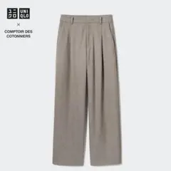 UNIQLO ブラッシュドジャージータックワイドパンツ　コラボ