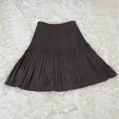 23区 スカート プリーツ 光沢感 裏地付き キレイめ フェミニン