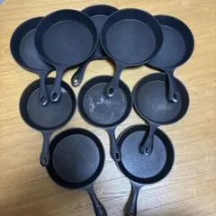 鋳鉄製スキレット 大小 10個セットのサムネイル