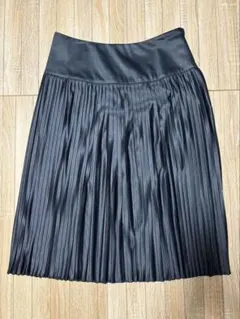 Uniqlo U プリーツスカート 光沢あり ネイビー 試着のみ