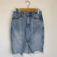 【Abercrombie&Fitch】デニムスカート　フロントスリット【25】のサムネイル
