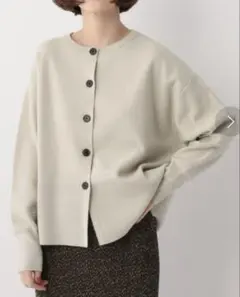 A part by 12Gハーフミラノクルーカーディガン