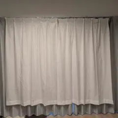 ​日本製　ユニベール レースカーテン 2枚組 約幅100×丈180cm ホワイトのサムネイル