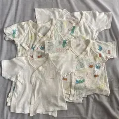 短肌着　コンビ肌着　まとめ売り　セット　ミッフィー　新生児用　白　総柄　カラフル