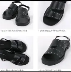 LE TALON テンパレイト コラボ サンダル　ブラックのサムネイル