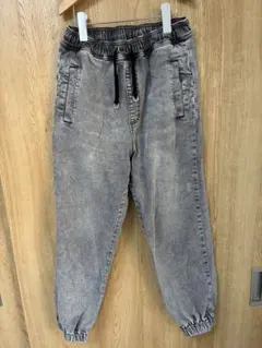 美品☆プライオリティ　ジョガーパンツ　デニム