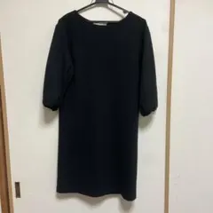 ROPÉ PICNIC 黒　七分袖　ワンピース 38