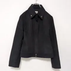 【FIGARO Paris】スエード調テーラードジャケット 黒 M 大人モードのサムネイル