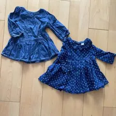 babyGap デニム ワンピース チュニック 2点セット 70cm