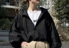 CIAOPANIC TYPY 2WAYクロップド丈光沢シアーナイロンアノラック