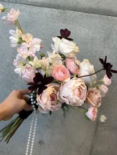 ウェディングブーケ　ブーケ　造花ブーケ　アーティフィシャルフラワー