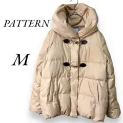 パターン　ダウンジャケット　長袖　フェザー　厚手生地