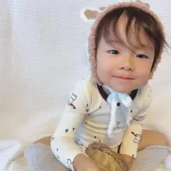 トナカイデザイン ベビー帽子♡試着のみ