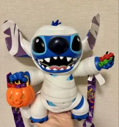 【限定品】2025アメリカ×ハロウィン　ミイラ風スティッチ　ポップコーンケース